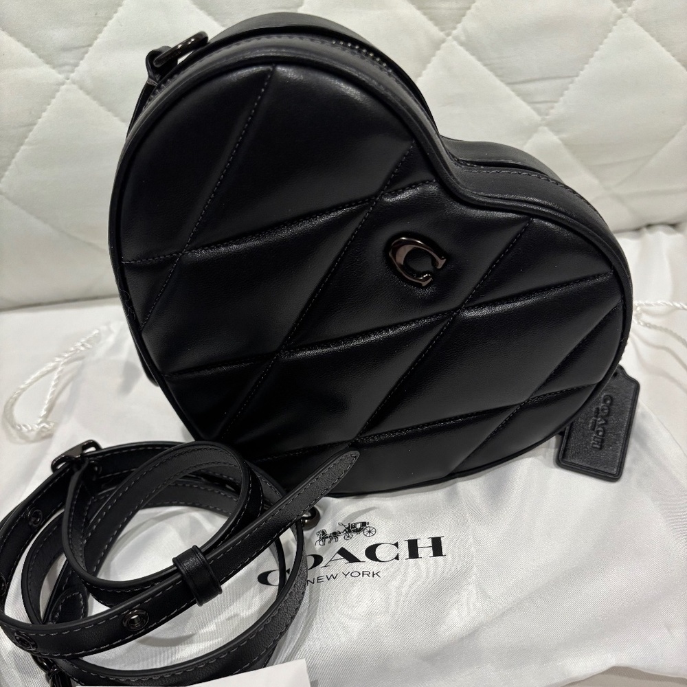 Coach Quilted Heart Bag Large